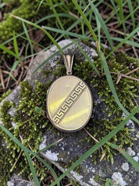 Sterling Silver Vintage Greek Locket